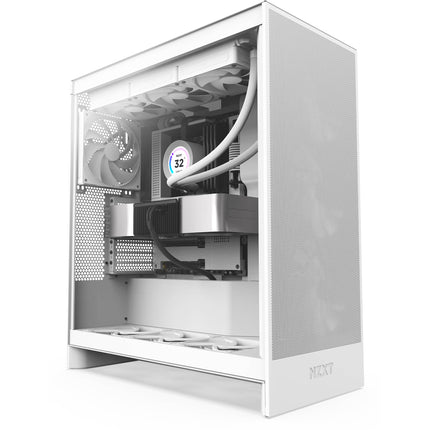 NZXT H7 Flow Caja Mid-Tower Blanca ATX con 3 Ventiladores F120Q