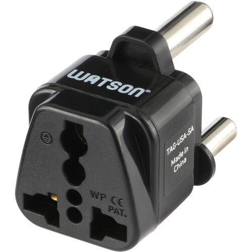 Watson Adaptador de Enchufe 3-Prong USA a 3-Prong Sudáfrica con Receptáculo Femenino