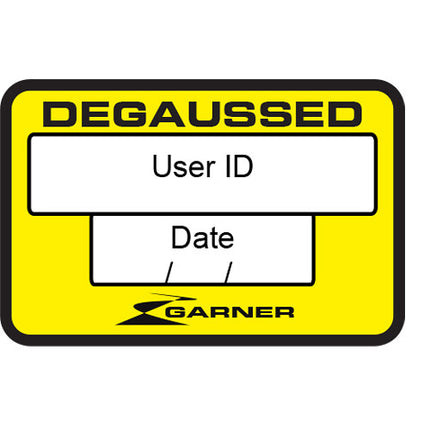 Garner Etiquetas Adhesivas Degaussed Pack de 1000 Unidades con Espacio para ID y Fecha