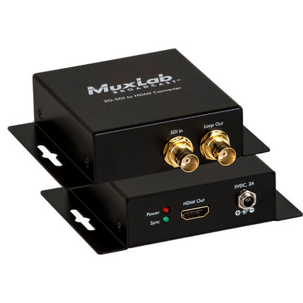 MuxLab Convertidor de 3G-SDI a HDMI con garantía limitada de 2 años