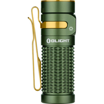 Olight Baton 4 Premium Edition Linterna LED Verde OD 1300 lúmenes 5000mAh con Carga Inalámbrica