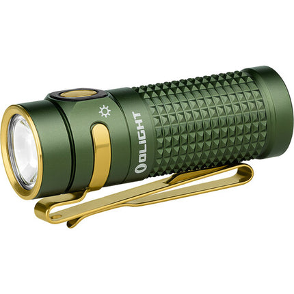 Olight Baton 4 Premium Edition Linterna LED Verde OD 1300 lúmenes 5000mAh con Carga Inalámbrica