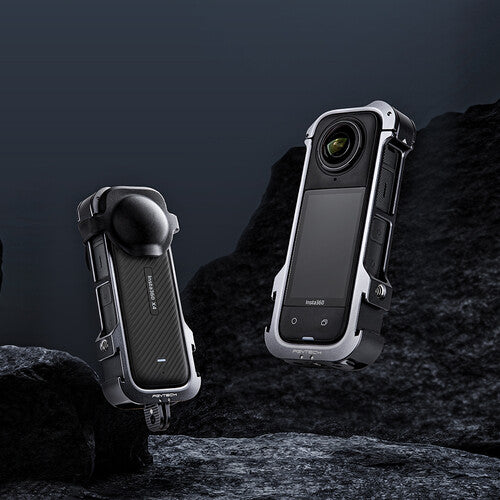 PGYTECH Jaula para cámara Insta360 X4 Aluminio con tapa de lente
