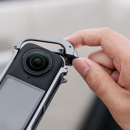 PGYTECH Jaula para cámara Insta360 X4 Aluminio con tapa de lente
