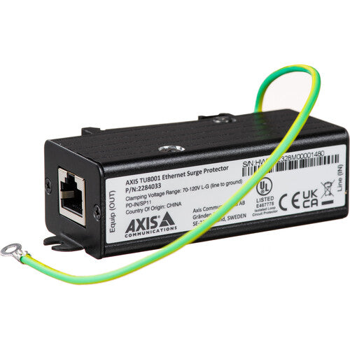 Axis Communications TU8001 Protector de Sobretensión Ethernet 10kV 1Gbps 95W
