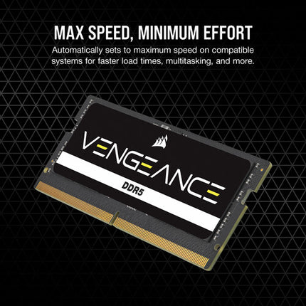 CORSAIR Vengeance DDR5 32GB 5200 MT/s Memoria SO-DIMM 2x16GB Negra