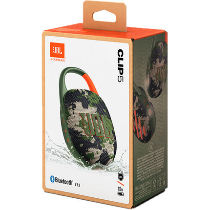 JBL Clip 5 altavoz portátil impermeable con clip integrado 12 horas batería