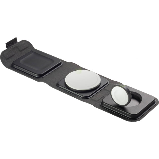mophie 3-In-1 Folding MagSafe Cargador de viaje 30W 3.15" plegable con estuche