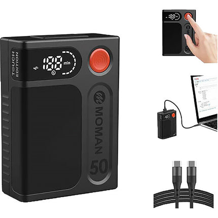 Moman Power 50 Touch Mini Batería V-Mount Litio 50Wh OLED USB-C