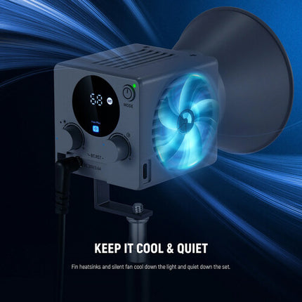 Neewer HS60B Mini Bi-Color LED Monolight 35000 Lux 2700-6500K con Reflector y Difusor