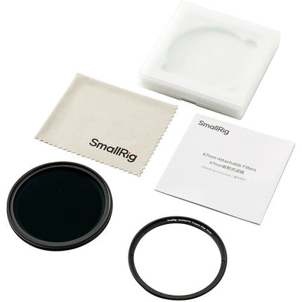 SmallRig Filtro ND Variable 67mm 1 a 5 Paradas con Anillo Adaptador