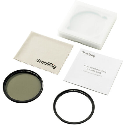 SmallRig Filtro CPL Circular Polarizador 67mm con Anillo Adaptador