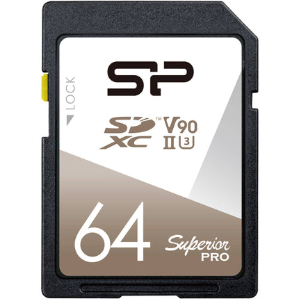 Silicon Power 64GB Superior Pro Tarjeta de Memoria SDXC UHS-II V90 290MB/s