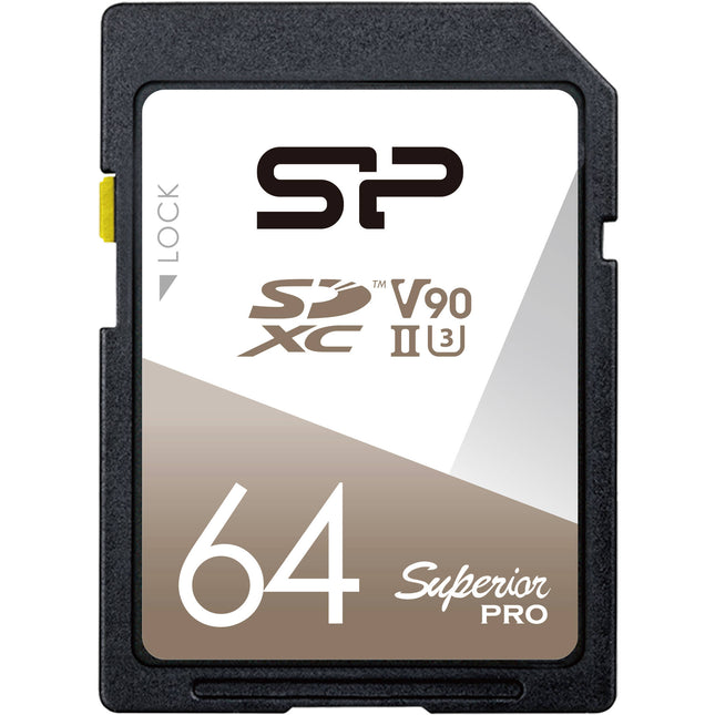 Silicon Power 64GB Superior Pro Tarjeta de Memoria SDXC UHS-II V90 290MB/s