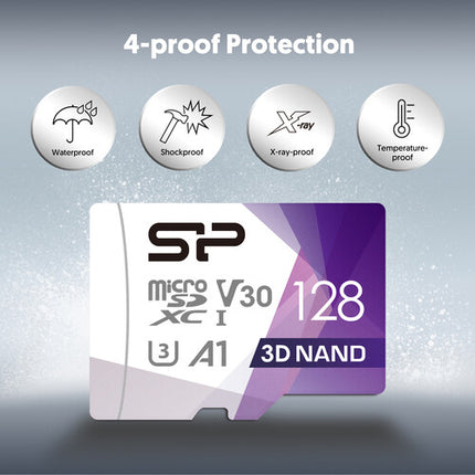 Silicon Power 128GB Superior Pro microSDXC UHS-I Tarjeta con Lector USB-C