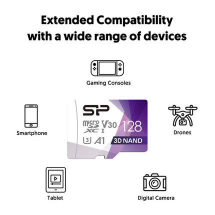 Silicon Power 128GB Superior Pro microSDXC UHS-I Tarjeta con Lector USB-C