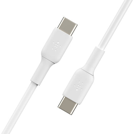 Belkin BoostCharge Cable USB-C 60W 1 Metro Blanco 2 Pack