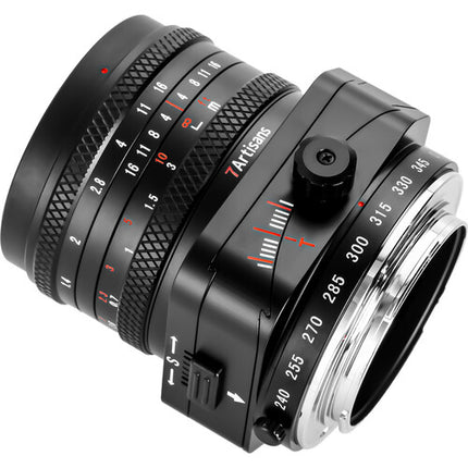 7Artisans 50mm f1.4 Tilt-Shift Objetivo Sony E Full-Frame Distancia 1.6 ft