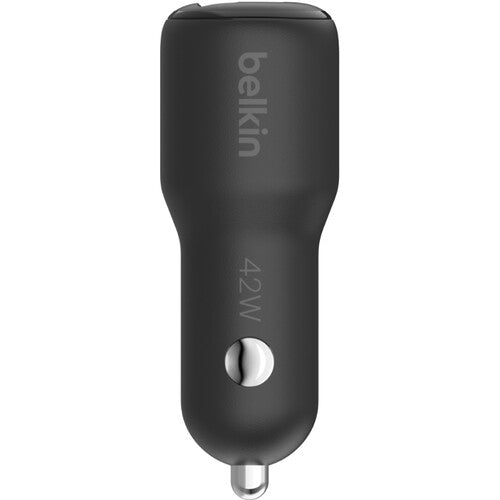 Belkin Cargador de Coche Dual 42W con Cable USB-C a USB-C y Puerto USB-A