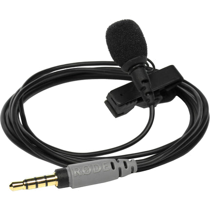 RODE SmartLav+ Micrófono Lavalier Condensador para Smartphones con TRRS y Parabrisas de Espuma