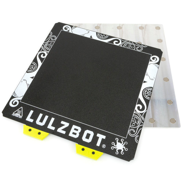 LulzBot Textured TAZ Pro y Workhorse Hoja Flexible Magnética 11.8x11.8 PHD Acero Resorte