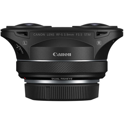 Canon RF-S 3.9mm f3.5 STM Objetivo ojo de pez dual 144° ángulo visión