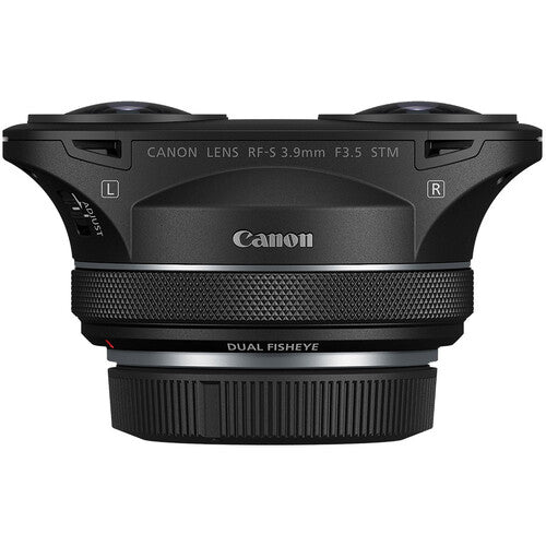 Canon RF-S 3.9mm f3.5 STM Objetivo ojo de pez dual 144° ángulo visión