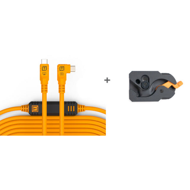 Tether Tools TetherGuard LeverLock Kit Cable USB 3.2 9.4 m Naranja