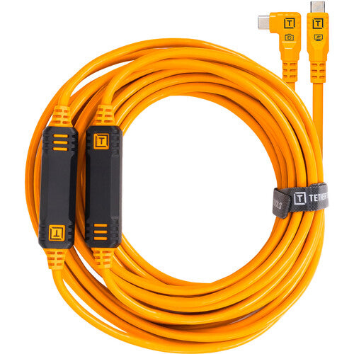Tether Tools TetherPro Cable USB-C 31 ft Alta Visibilidad Naranja USB 3.2 Gen 1 5 Gb/s