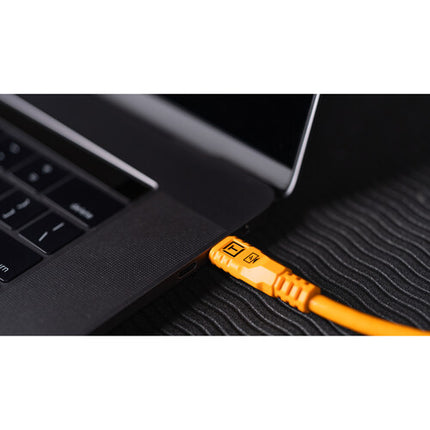 Tether Tools TetherPro Cable USB-C Recto a Ángulo 31 Pies 5 Gb/s Negro
