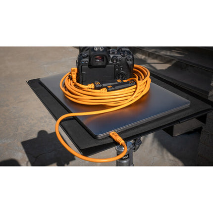 Tether Tools TetherPro Cable USB-C Recto a Ángulo 31 Pies 5 Gb/s Negro