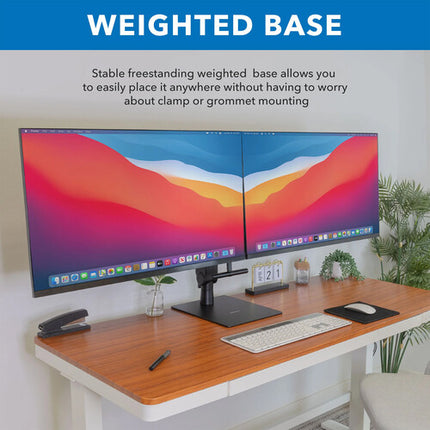 Mount-It! MI-2758 Soporte Doble para Monitores 17 a 32 Pulgadas 8 kg Capacidad por Pantalla