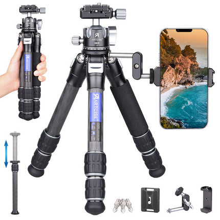 ARTCISE CS25C Mini Trípode Fibra Carbono 34.8" 22 lb con Rótula