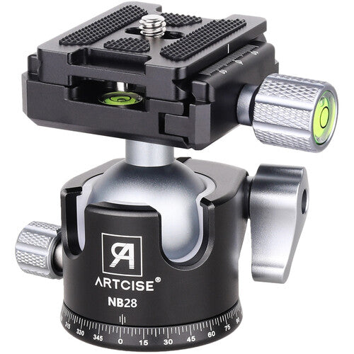 ARTCISE NB28 Cabeza de Bola Perfil Bajo 22 lb 2.6" con Placas Arca-Type