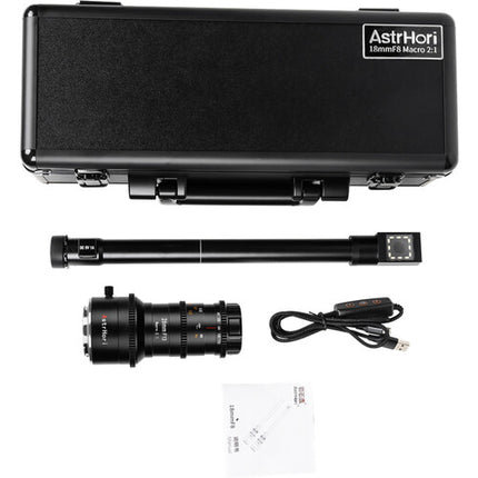 AstrHori 28mm f13 Lente Macro Sonda Rotatoria 360° con LED para Nikon Z