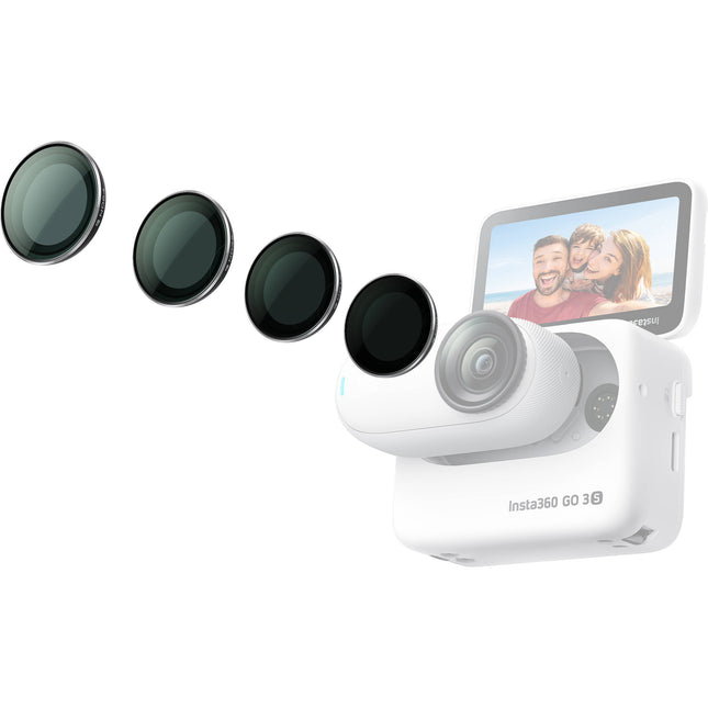 Insta360 ND Filter Set para GO 3S Filtros ND8 ND64 Vidrio Alumínio