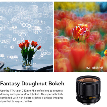 TTArtisan 250mm f5.6 Reflex Objetivo M42 Full-Frame Metal 67mm