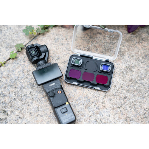 Freewell Kit de lentes y filtros ND para DJI Osmo Pocket 3 40mm Macro 0.9x Gran Angular con estuche protector