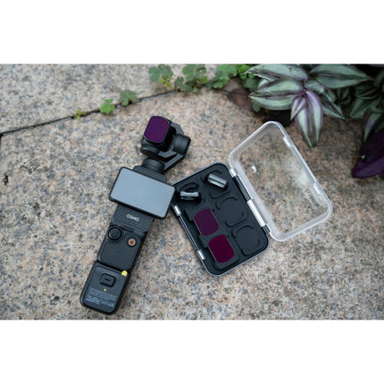 Freewell Kit de lentes y filtros ND para DJI Osmo Pocket 3 40mm Macro 0.9x Gran Angular con estuche protector