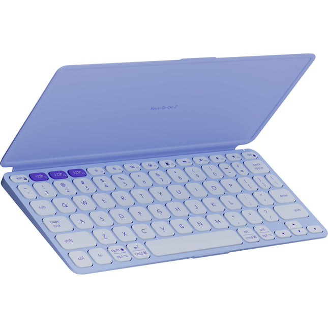 Logitech KEYS-TO-GO 2 Teclado Inalámbrico Bluetooth con Funda Morado