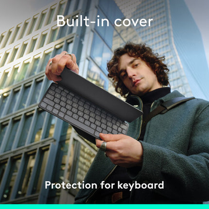 Logitech KEYS-TO-GO 2 Teclado Inalámbrico Bluetooth con Funda y Batería de Larga Duración
