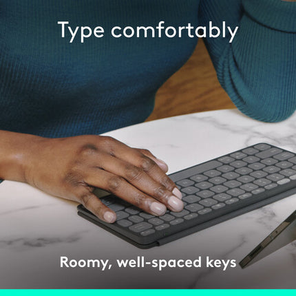 Logitech KEYS-TO-GO 2 Teclado Inalámbrico Bluetooth con Funda y Batería de Larga Duración