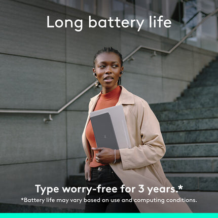 Logitech KEYS-TO-GO 2 Teclado Inalámbrico Bluetooth con Funda y Batería de Larga Duración