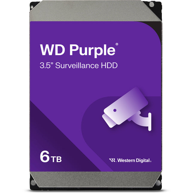 WD 6TB Purple Disco Interno Vigilancia SATA III 3.5" 256MB Cache 175MB/s