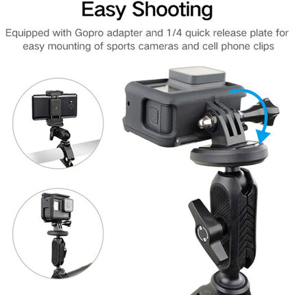 XILETU Soporte para Bicicleta para Cámara de Acción y Smartphone 0.79-1.2" Diámetro Manillar