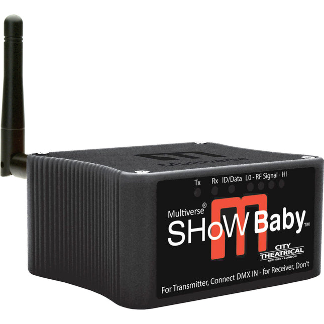 City Theatrical Multiverse SHoW Baby Transceptor Inalámbrico DMX 1 Universo 2.4 GHz FHSS