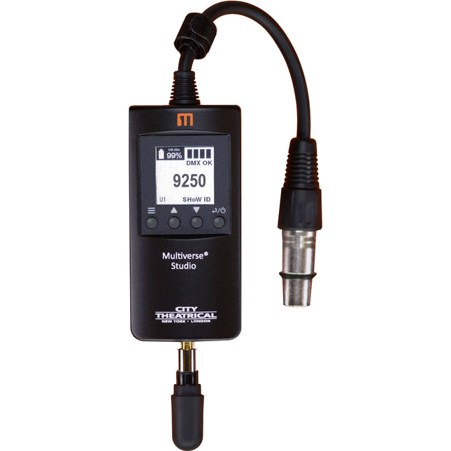City Theatrical Multiverse Receptor Studio Inalámbrico 900 MHz 2.4 GHz 20 Horas Batería
