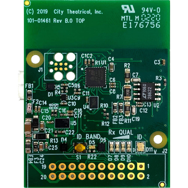 City Theatrical 2.4 GHz Multiverse Receptor DMX RDM sin carcasa