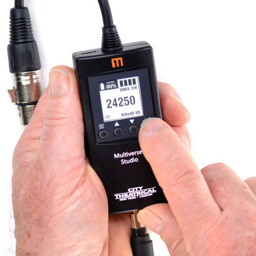 City Theatrical Multiverse Receptor Studio Inalámbrico 900 MHz 2.4 GHz 20 Horas Batería