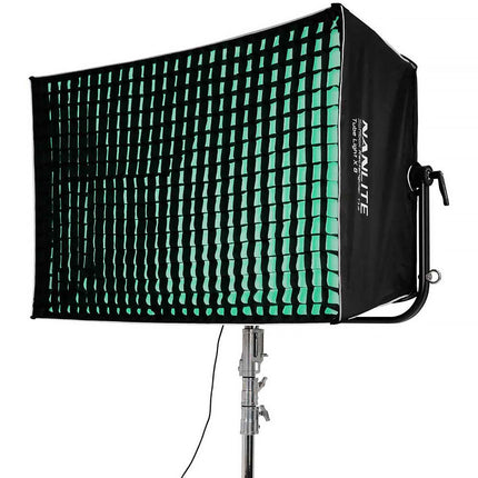 Nanlite 8-Tube Light Frame con Softbox Grid y Múltiples Capas de Difusión